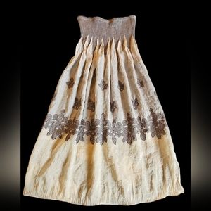 Lapis dress, one‎ size, shiny fabric